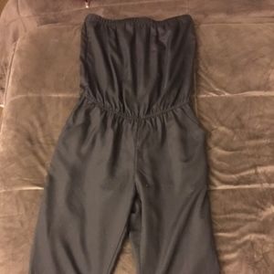 Strapless Capri Jumpsuit - Express